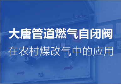 大(da)唐自閉(bi)閥在農(nóng)村煤改(gǎi)氣中的(de)應用
